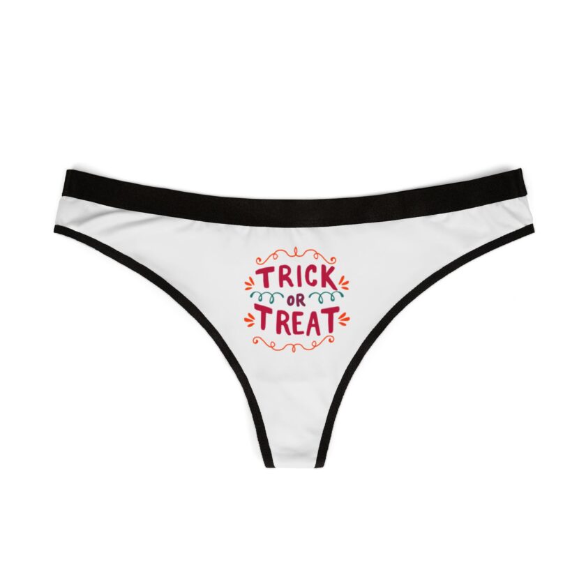 Halloween Themed Women's Thongs - Trick or Treat Design