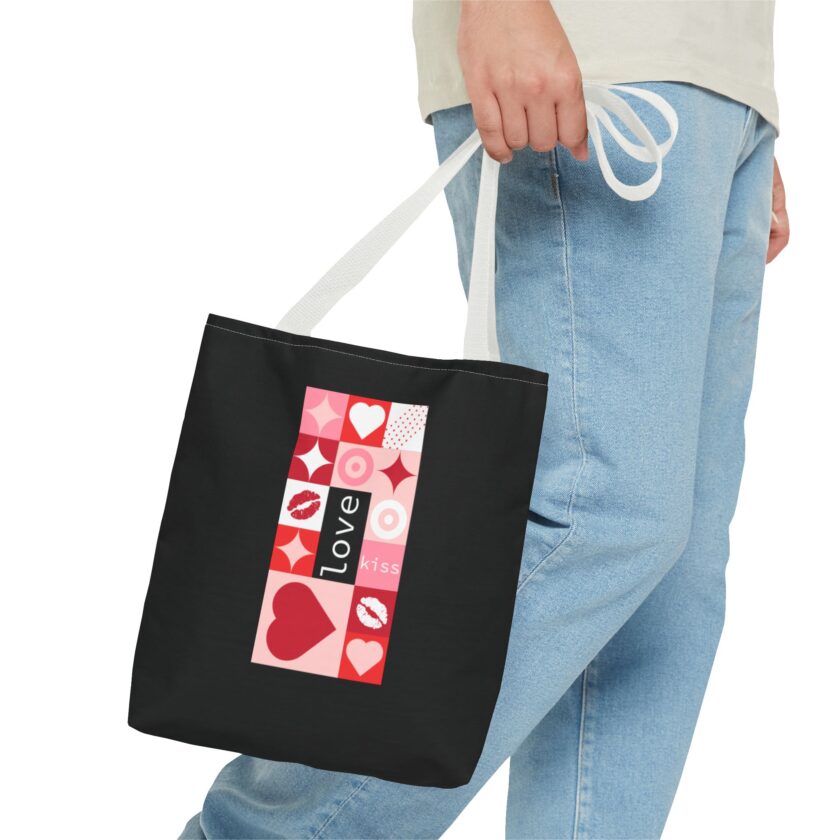 Love Kiss Heart Tote Bag - Perfect for Valentine's Day & Everyday Use - Image 11