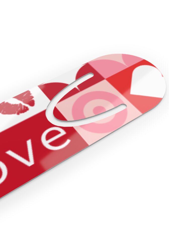Love-Themed Bookmark - Cute Heart Design for Book Lovers