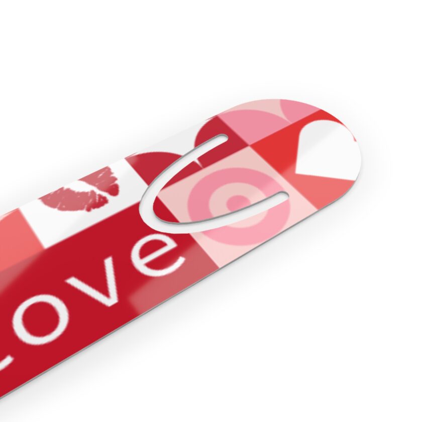 Love-Themed Bookmark - Cute Heart Design for Book Lovers - Image 3