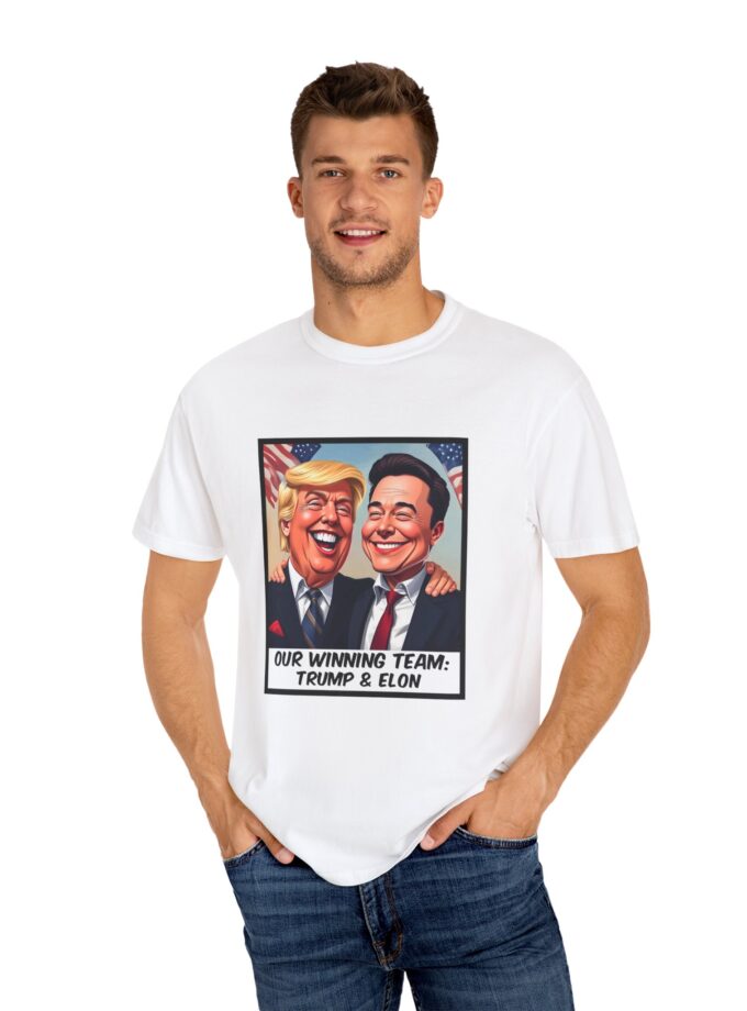 Unisex Garment-Dyed T-Shirt: Our Winning Team: Trump & Elon