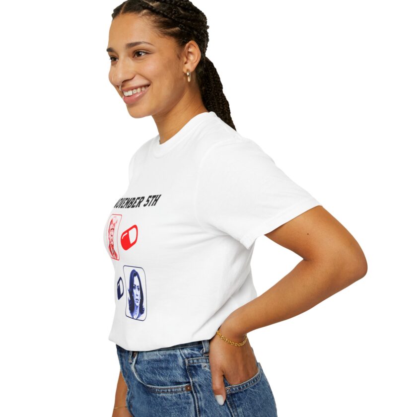 Political Humor Unisex Garment-Dyed T-shirt - November 5th Design - Image 5