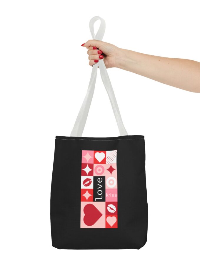 Love Kiss Heart Tote Bag - Perfect for Valentine's Day & Everyday Use