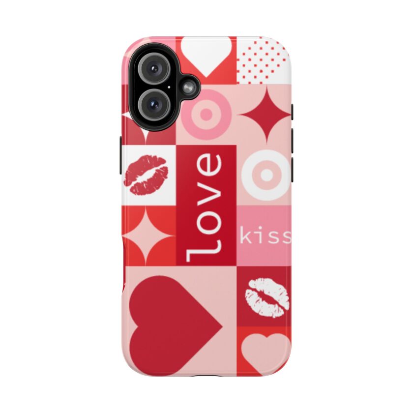 Romantic Love Phone Case – Kiss & Heart Design for Valentine's Day - Image 34