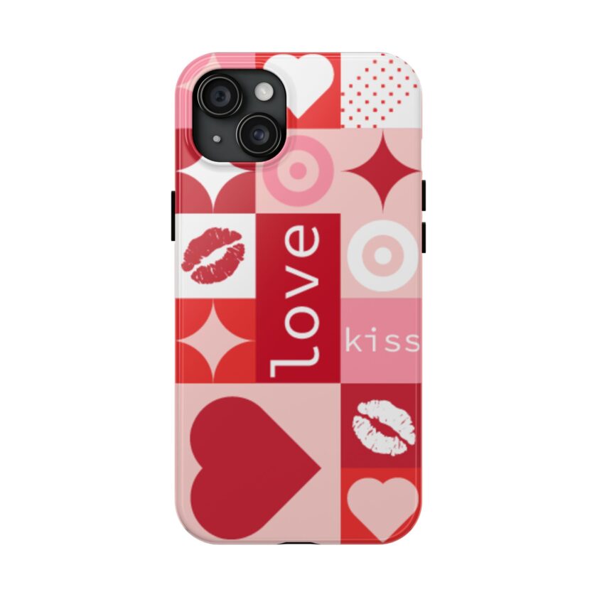 Romantic Love Phone Case – Kiss & Heart Design for Valentine's Day - Image 17