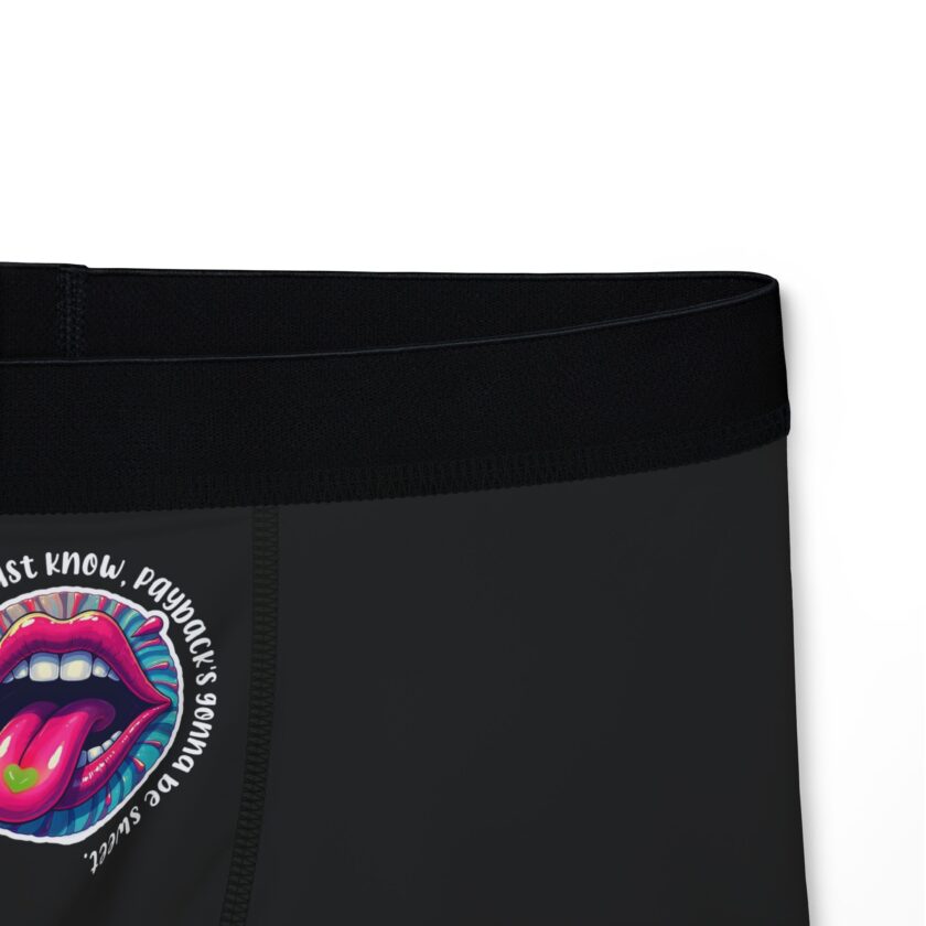 Rock 'N' Roll Men's Boxers with Fun Lips Design - Image 3