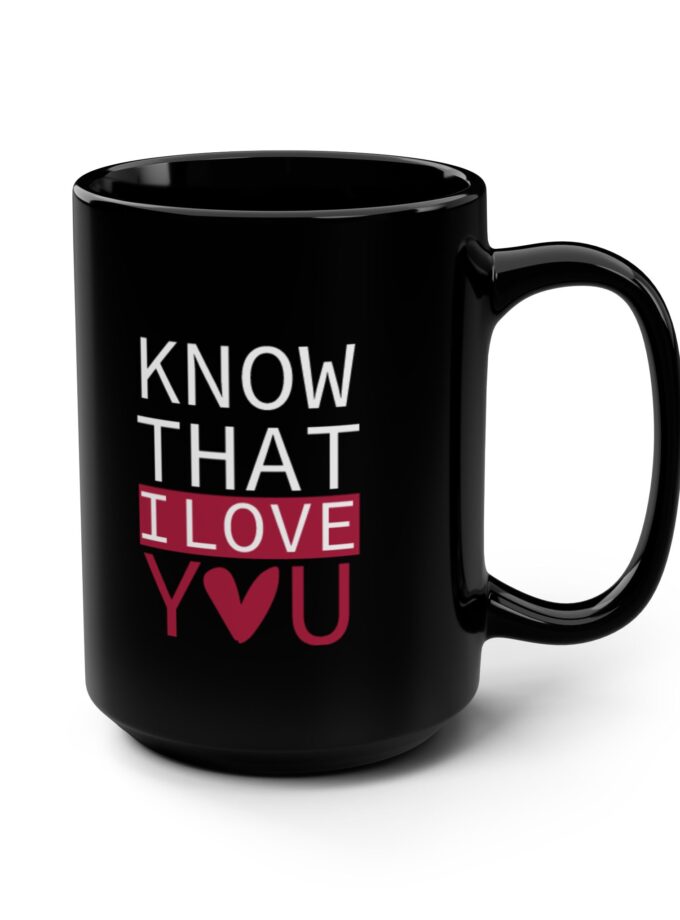Personalized Black Love Mug - 15oz – Perfect Gift for Loved Ones