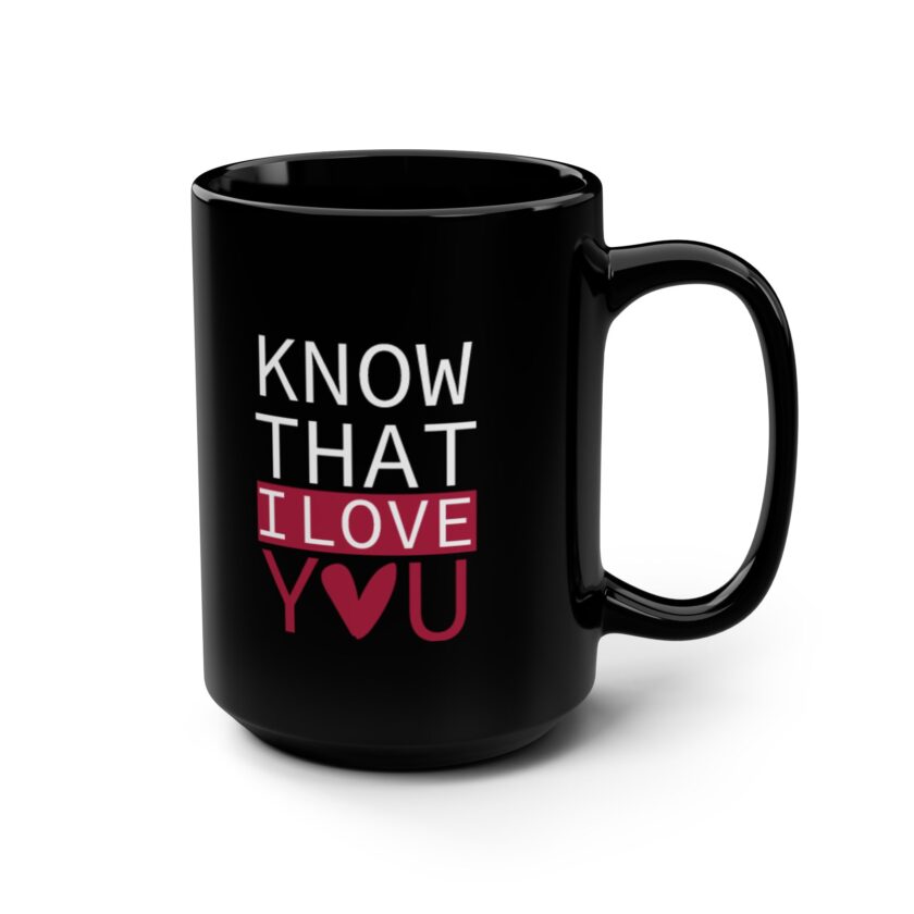Personalized Black Love Mug - 15oz – Perfect Gift for Loved Ones