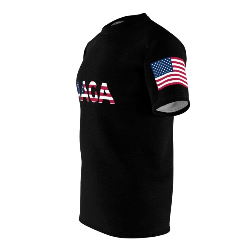 Unisex MAGA Tee with Flag Sleeve - Image 3