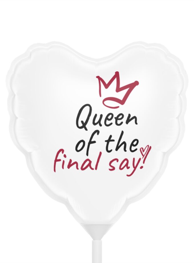 Heart-Shaped Balloons - 'Queen of the Final Say' Party Decor