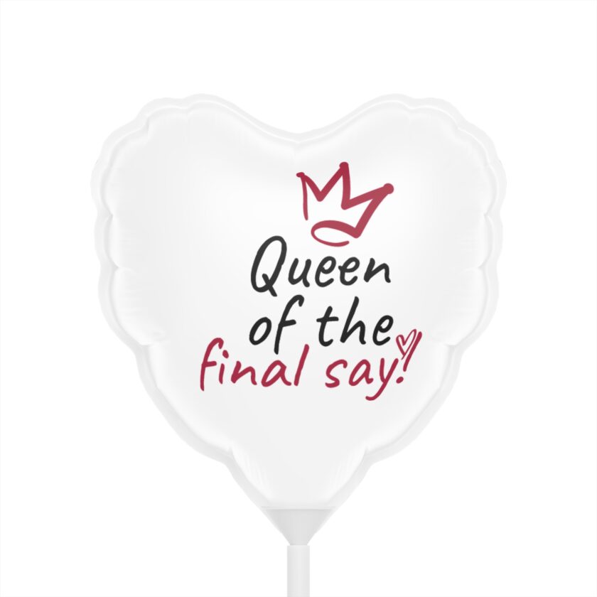 Heart-Shaped Balloons - 'Queen of the Final Say' Party Decor