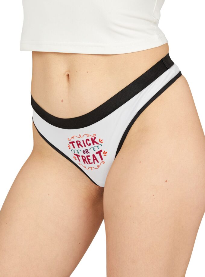 Halloween Themed Women's Thongs - Trick or Treat Design