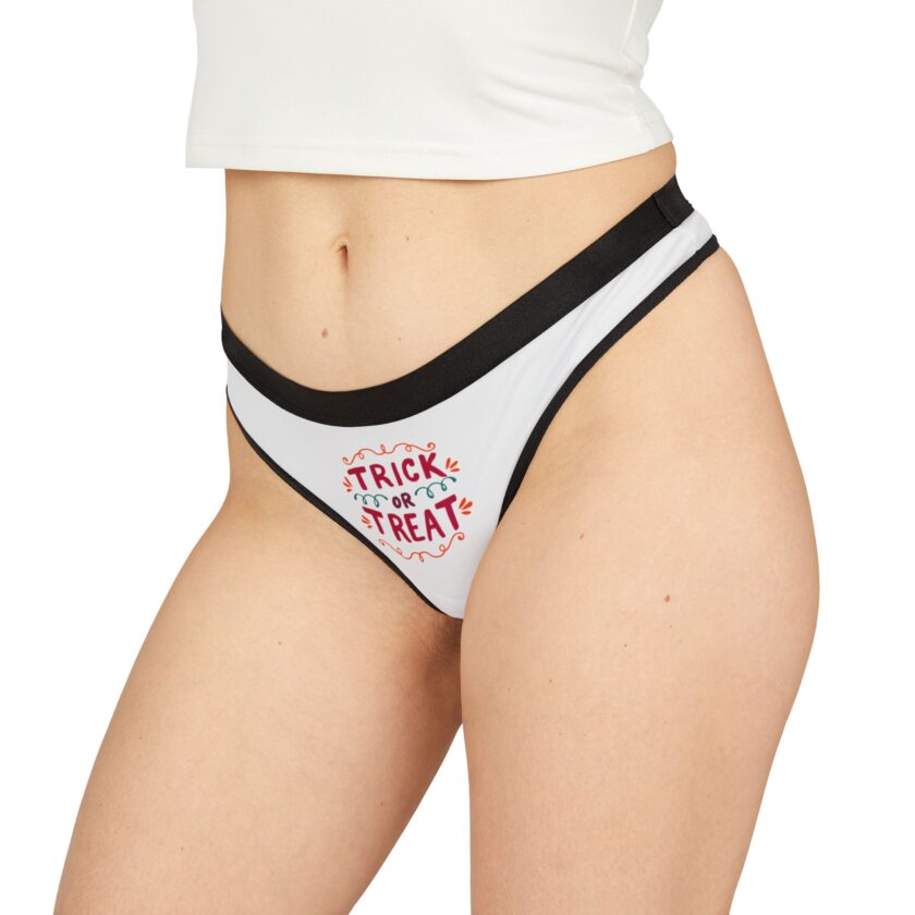 Halloween Themed Women's Thongs - Trick or Treat Design - Image 4