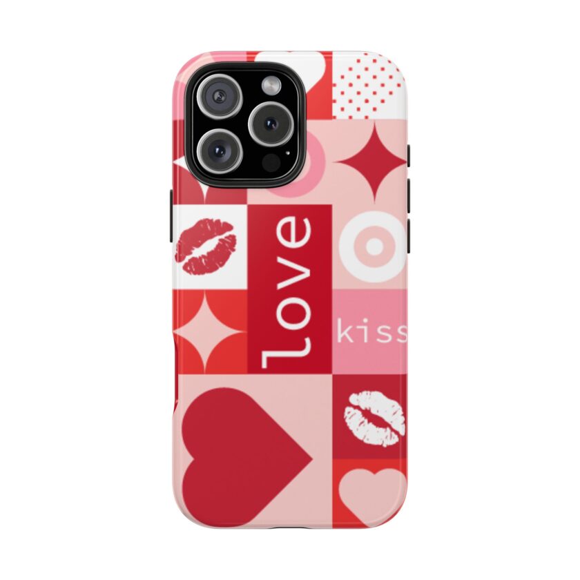 Romantic Love Phone Case – Kiss & Heart Design for Valentine's Day - Image 28