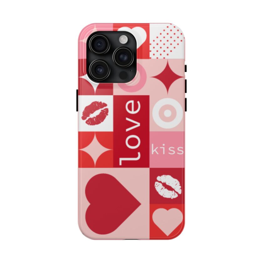 Romantic Love Phone Case – Kiss & Heart Design for Valentine's Day - Image 21