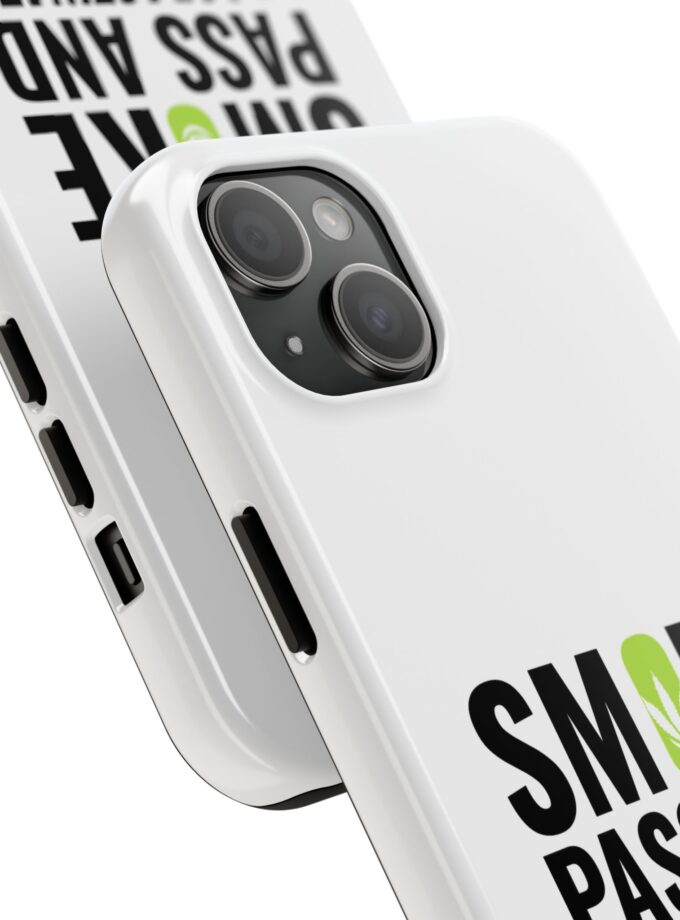 Inspirational Tough Phone Case - 'Smoke, Pass and Procrastinate'