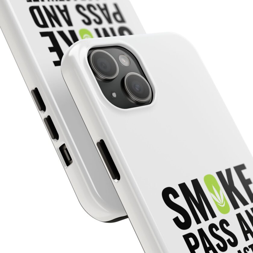 Inspirational Tough Phone Case - 'Smoke, Pass and Procrastinate' - Image 18