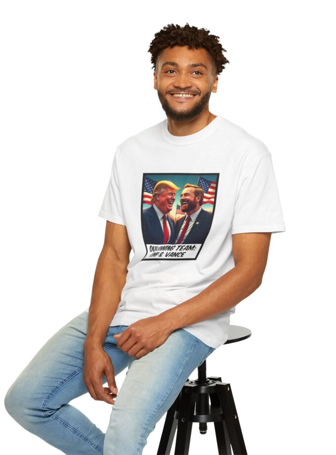 Unisex Garment-Dyed T-Shirt: ‘Our Winning Team - Trump & Vance’