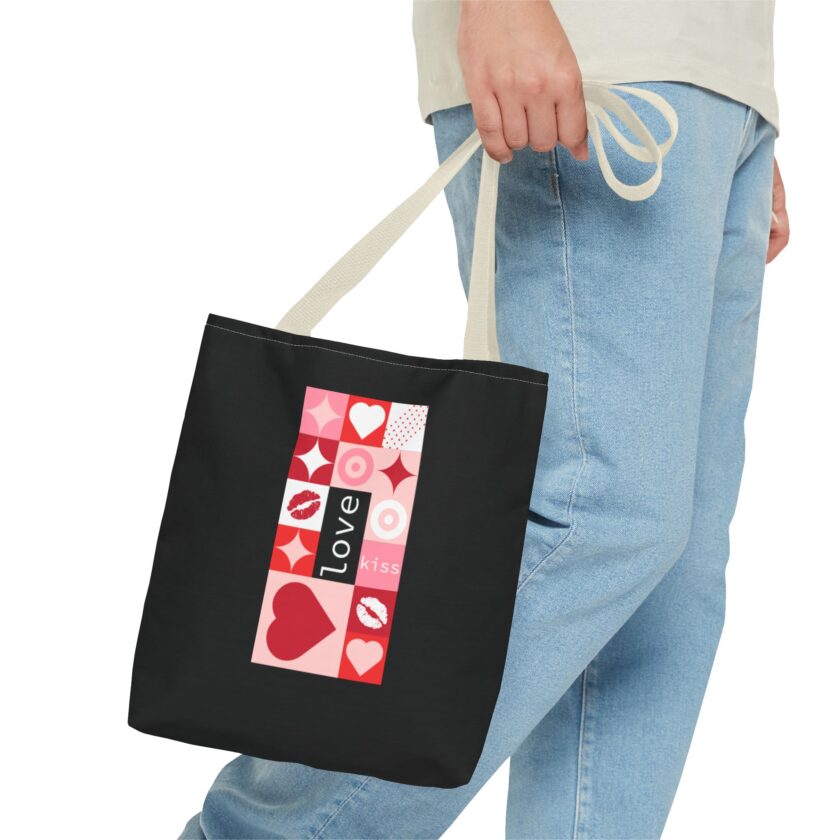 Love Kiss Heart Tote Bag - Perfect for Valentine's Day & Everyday Use - Image 15