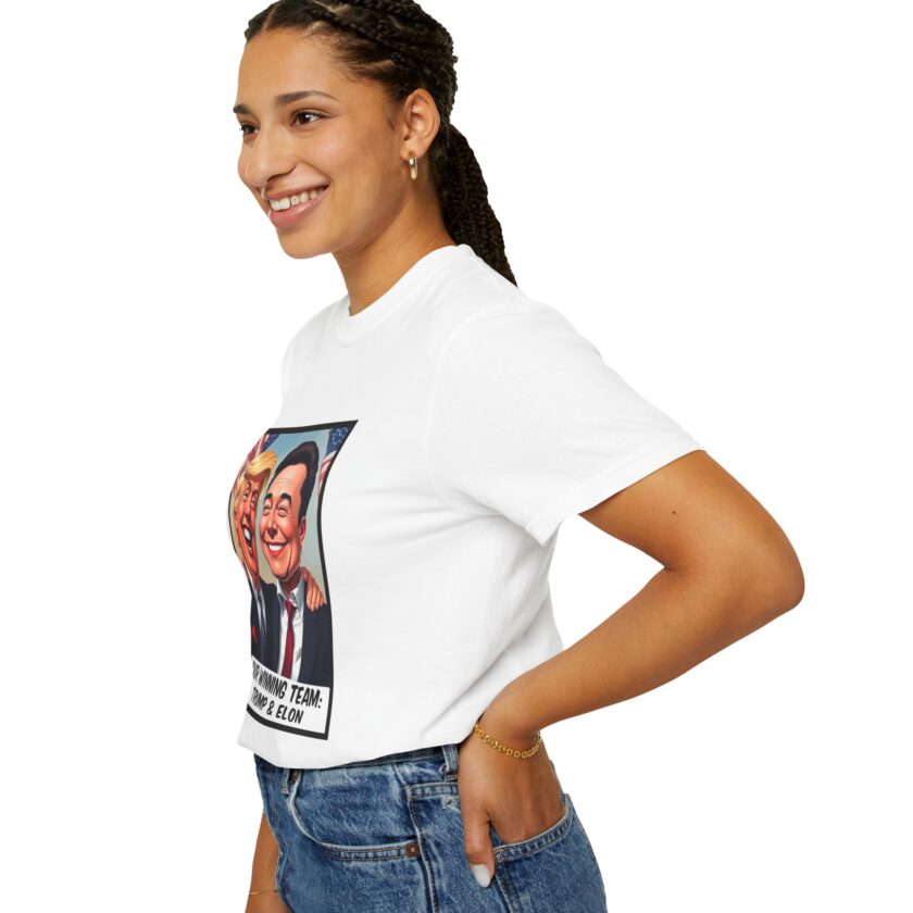 Unisex Garment-Dyed T-Shirt: Our Winning Team: Trump & Elon - Image 5
