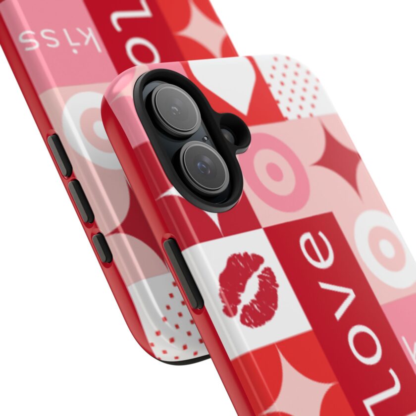 Romantic Love Phone Case – Kiss & Heart Design for Valentine's Day - Image 35