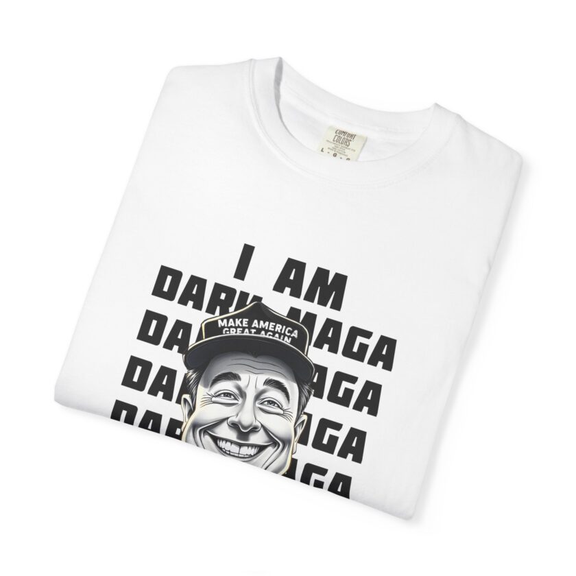 Funny Unisex Garment-Dyed T-Shirt - 'I AM DARK BAGA' Graphic Tee - Image 3