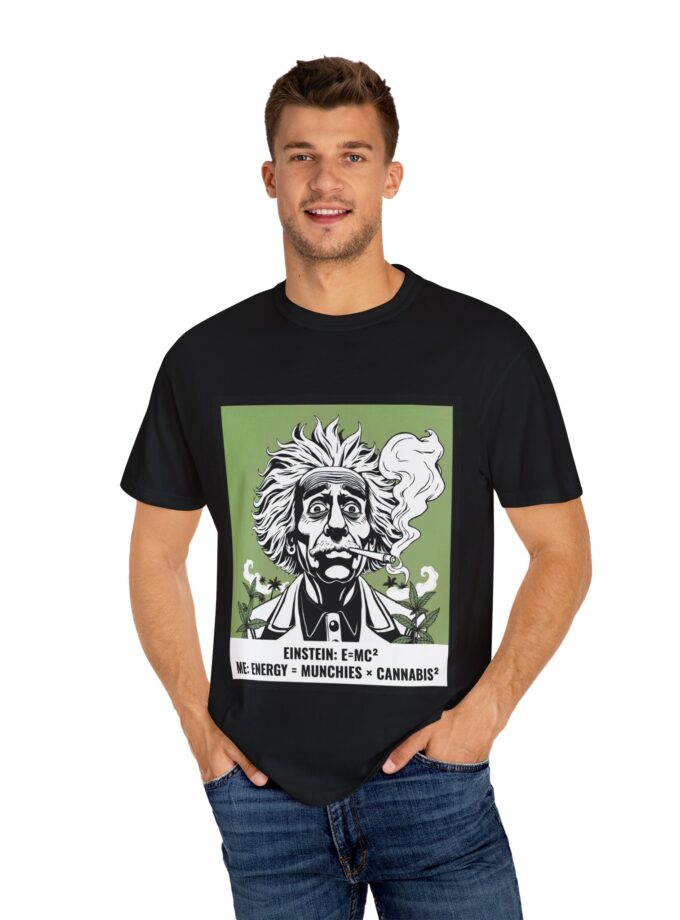 Einstein Cannabis-Themed Unisex T-Shirt - Perfect for Science Lovers and Stoners