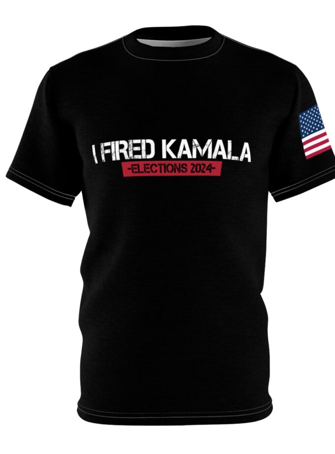 I Fired Kamala Unisex Cut & Sew Tee - Shirt with USA Flag