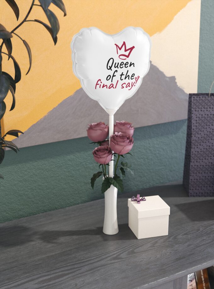 Heart-Shaped Balloons - 'Queen of the Final Say' Party Decor
