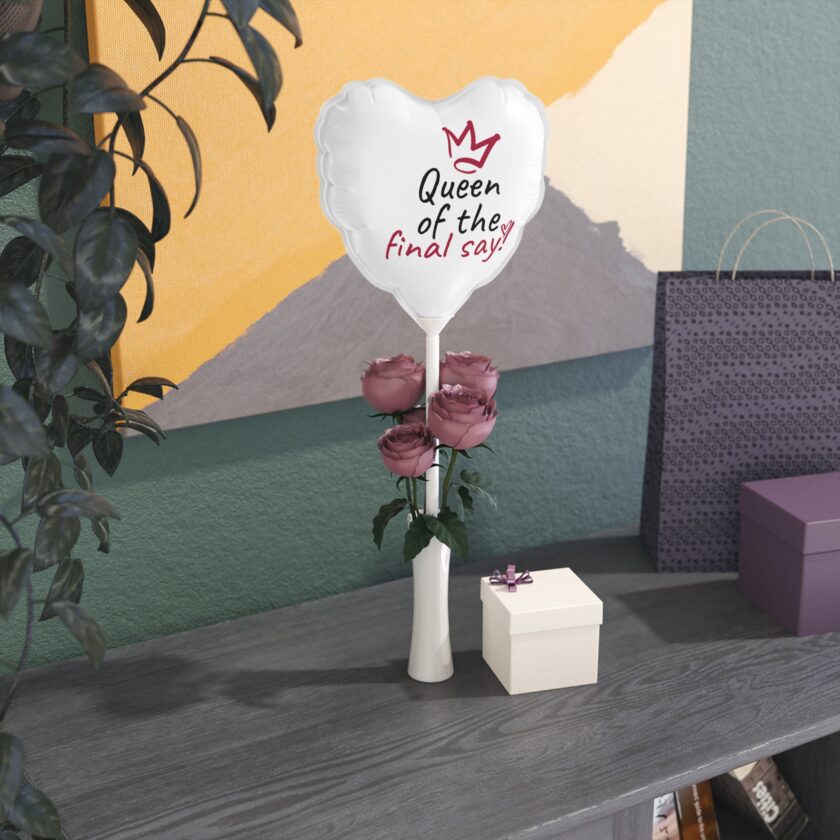 Heart-Shaped Balloons - 'Queen of the Final Say' Party Decor - Image 4