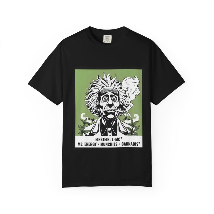 Einstein Cannabis-Themed Unisex T-Shirt - Perfect for Science Lovers and Stoners
