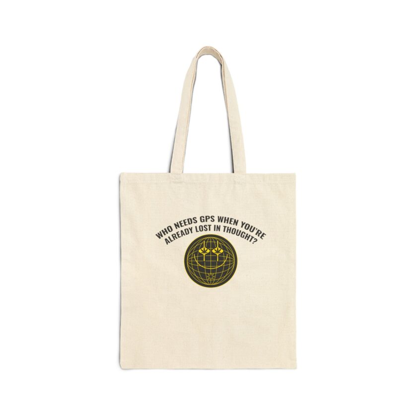 Lost in Thought Cotton Canvas Tote Bag - Eco-Friendly, Reusable Shopping Bag
