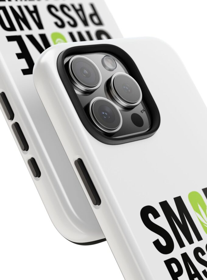 Inspirational Tough Phone Case - 'Smoke, Pass and Procrastinate'