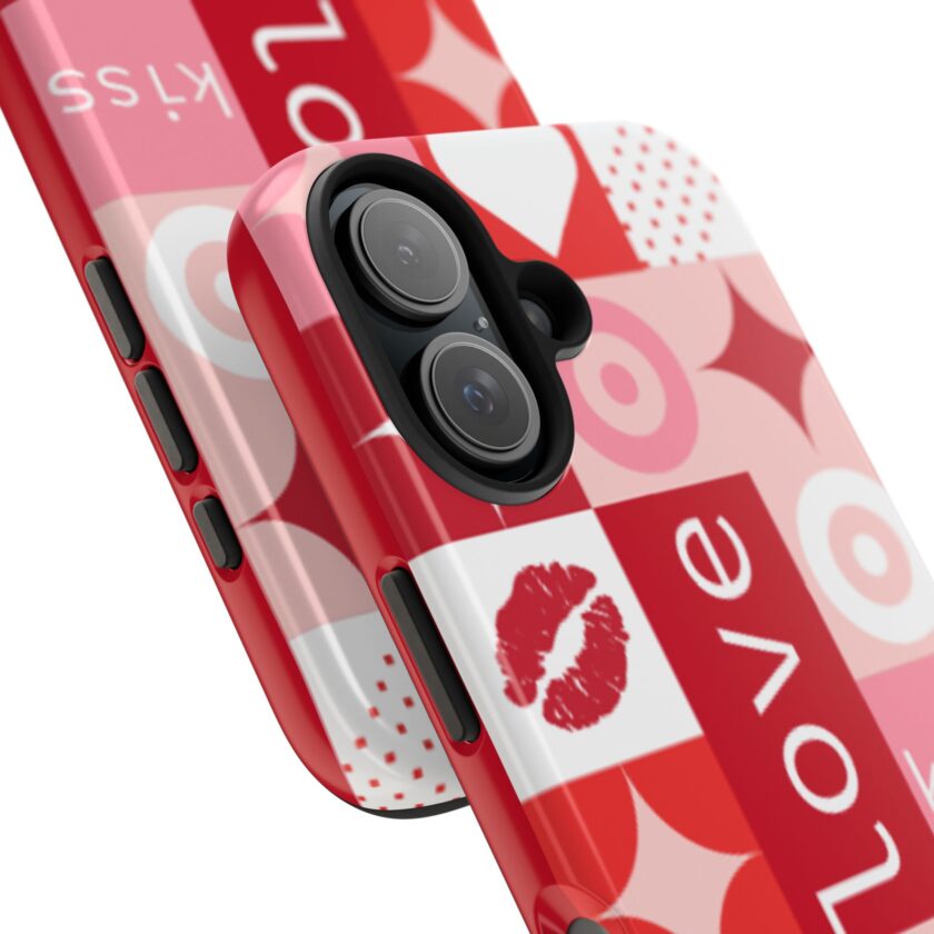 Romantic Love Phone Case – Kiss & Heart Design for Valentine's Day - Image 32