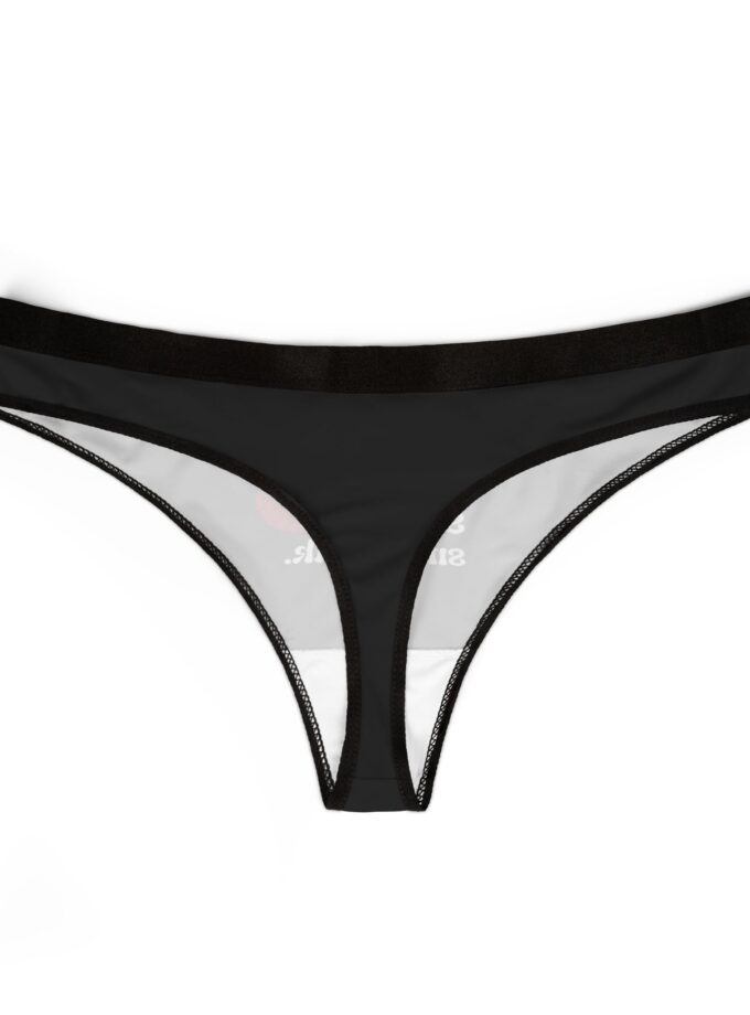 Playful Women's Thongs - "Let's Skip the Small Talk"