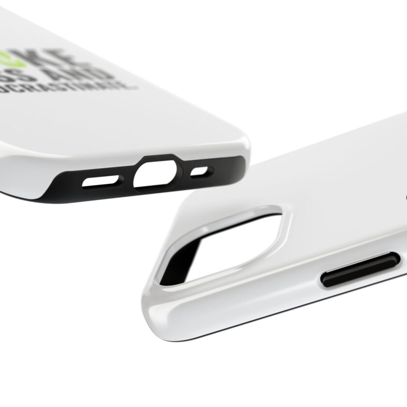 Inspirational Tough Phone Case - 'Smoke, Pass and Procrastinate' - Image 3