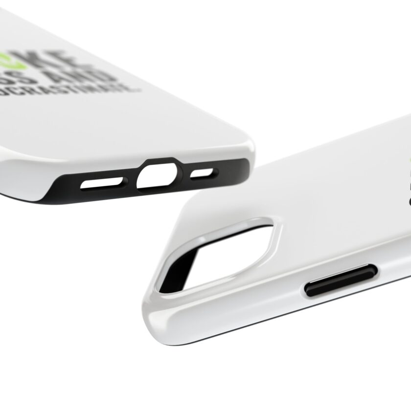 Inspirational Tough Phone Case - 'Smoke, Pass and Procrastinate' - Image 19