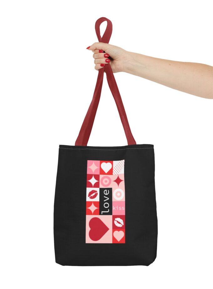 Love Kiss Heart Tote Bag - Perfect for Valentine's Day & Everyday Use