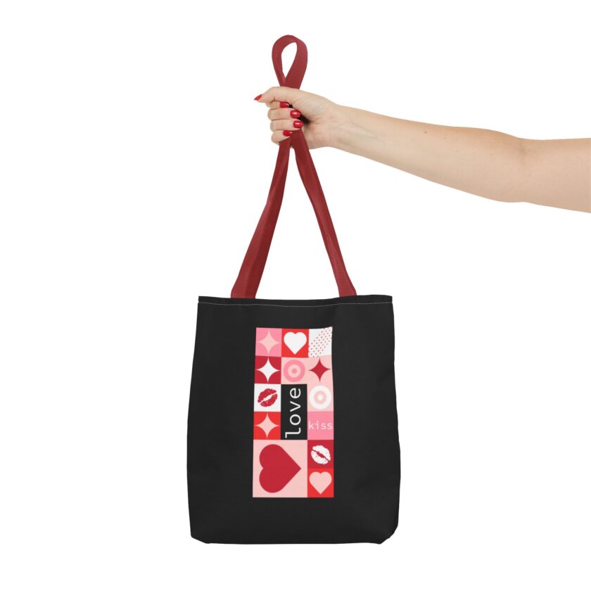 Love Kiss Heart Tote Bag - Perfect for Valentine's Day & Everyday Use - Image 8