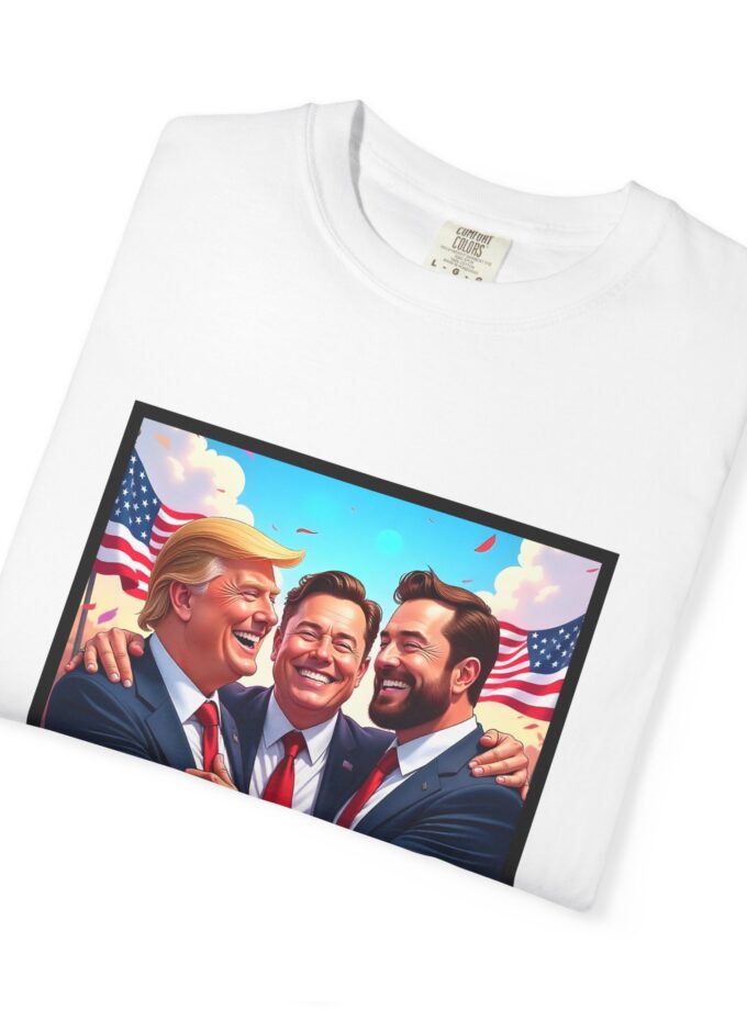 Our Winning Team Unisex Garment-Dyed T-Shirt: Trump, Elon & Vance