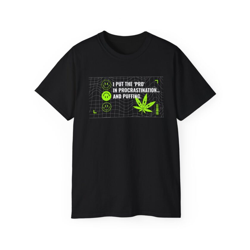 Funny Procrastination & Puffing Unisex Tee