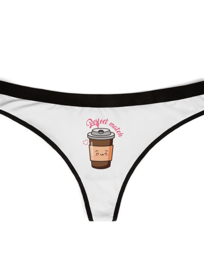 Coffee Lover Women's Thongs - Cute Reject Matches Design