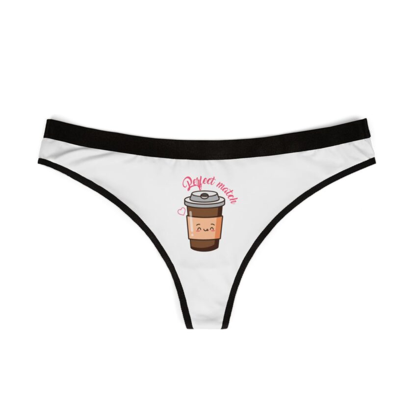 Coffee Lover Women's Thongs - Cute Reject Matches Design