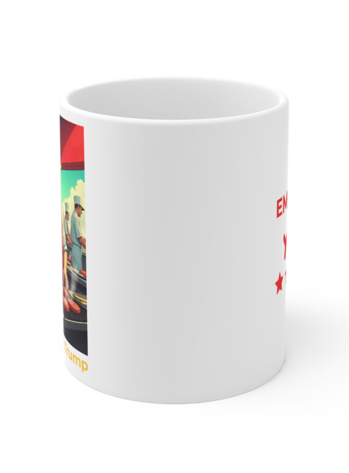 Novelty 11oz Mug - Chef Design Featuring McDonald Trump