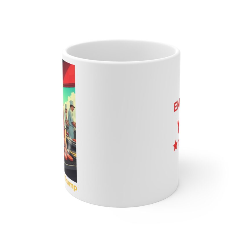 Novelty 11oz Mug - Chef Design Featuring McDonald Trump - Image 2