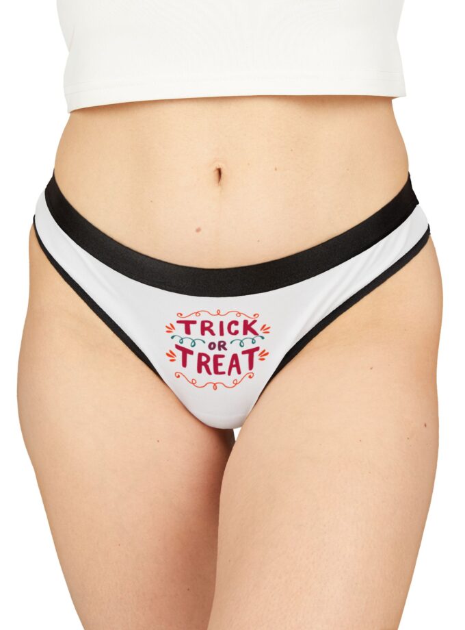 Halloween Themed Women's Thongs - Trick or Treat Design