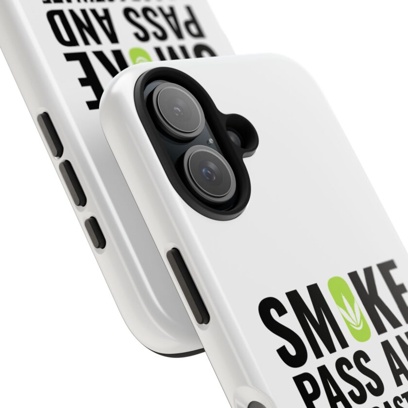 Inspirational Tough Phone Case - 'Smoke, Pass and Procrastinate' - Image 32