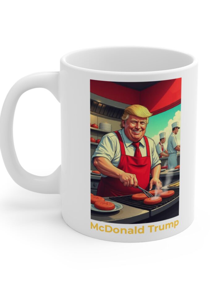 Novelty 11oz Mug - Chef Design Featuring McDonald Trump