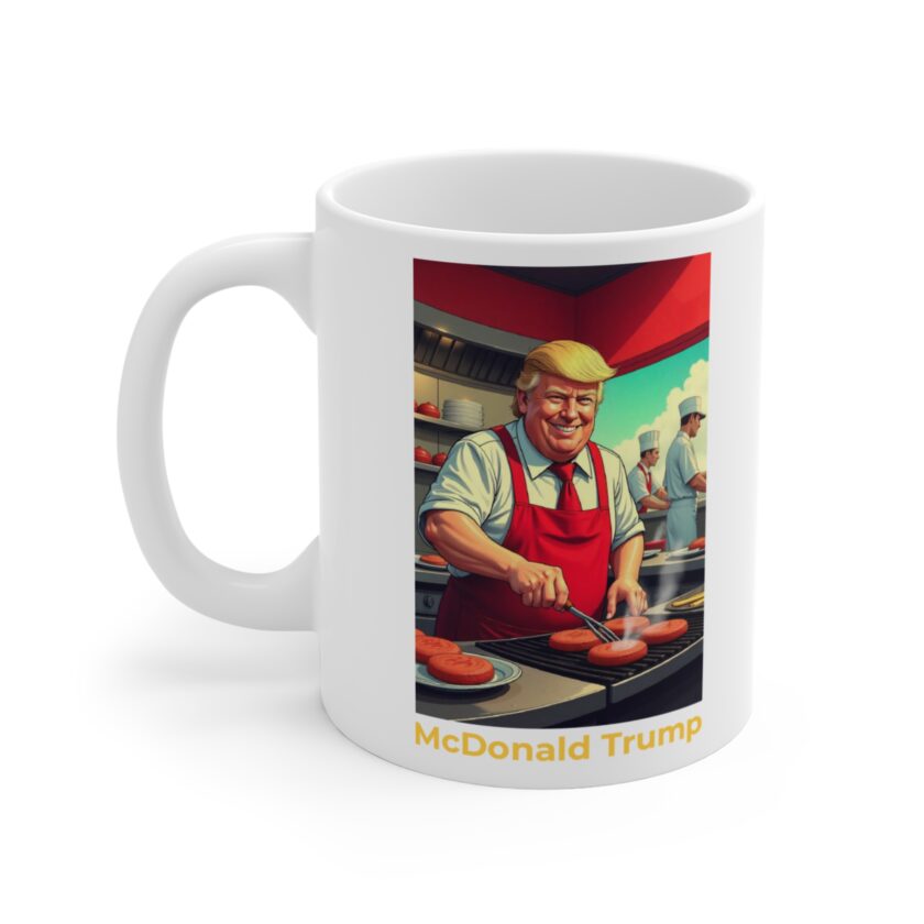 Novelty 11oz Mug - Chef Design Featuring McDonald Trump
