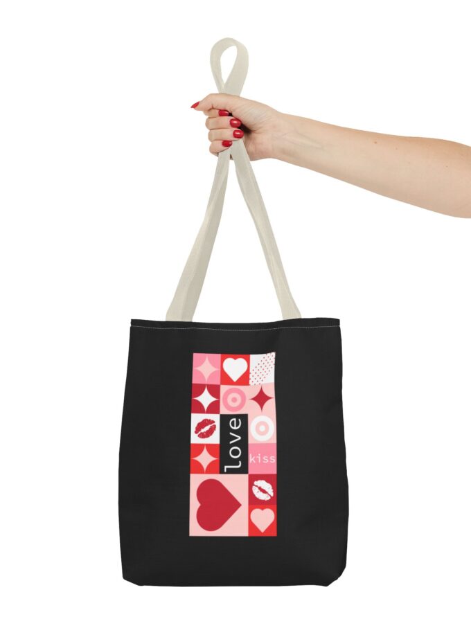 Love Kiss Heart Tote Bag - Perfect for Valentine's Day & Everyday Use